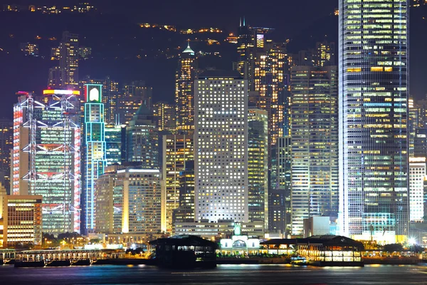 Hong Kong por la noche — Foto de Stock