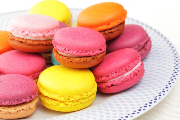 Macarons français colorés — Photo