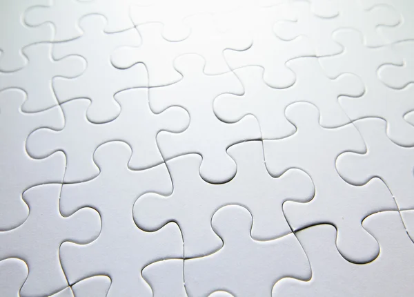 Biały puzzle — Zdjęcie stockowe