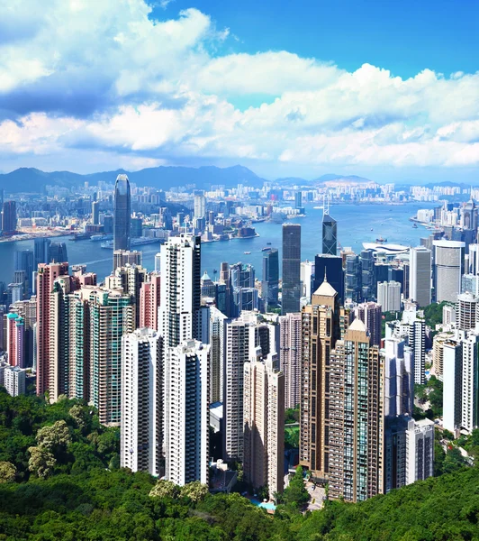 Hong Kong from peak — Stock Photo, Image