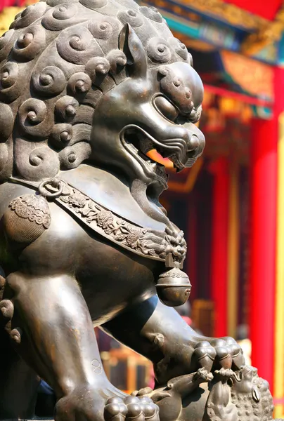 Chinesische Löwenstatue — Stockfoto