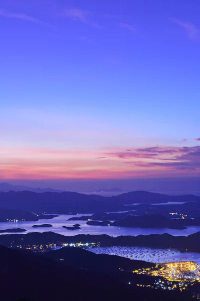 Sai kung på morgonen, hong kong — Stockfoto