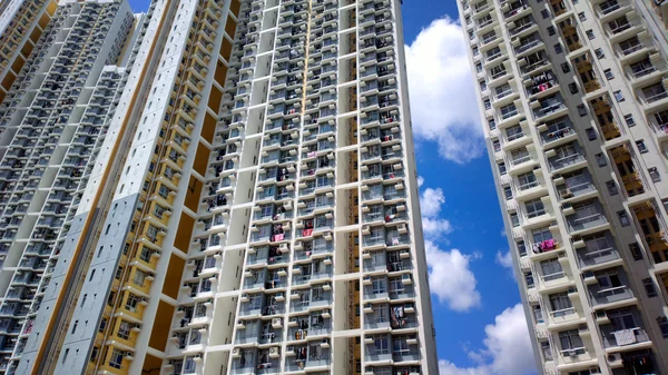 在香港一套公寓楼 — 图库照片