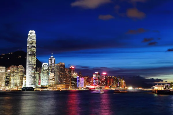 Hongkong bei Nacht — Stockfoto