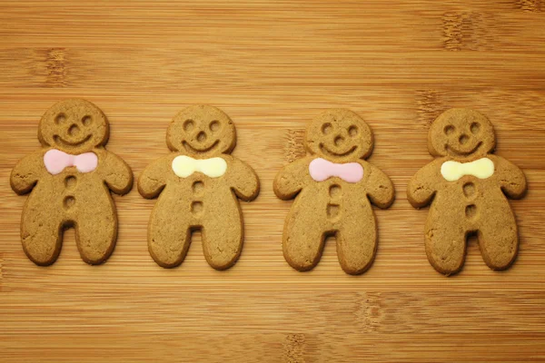 Christmas gingerbread men — Stock Photo, Image