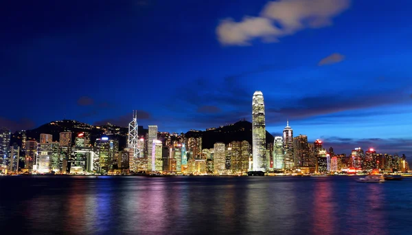 Hongkong på natten — Stockfoto