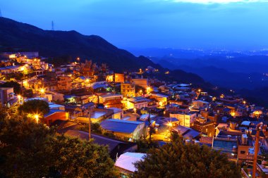 Jiu fen Köyü, gece, Tayvan