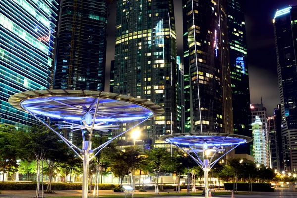 Ciudad de Singapur noche — Foto de Stock