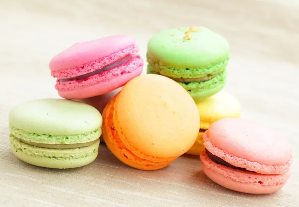 Färgglada macaroons — Stockfoto