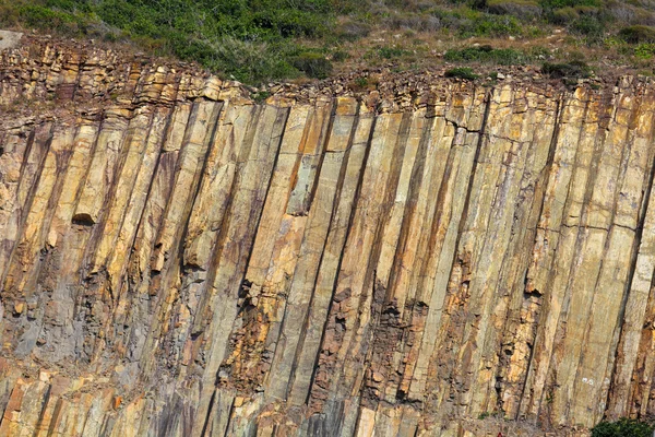 Hong Kong Geographical Park, coluna hexagonal — Fotografia de Stock