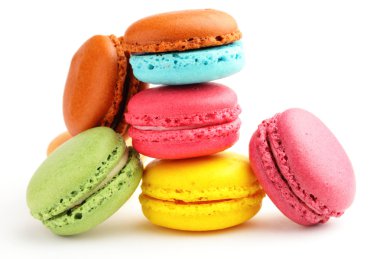renkli macarons