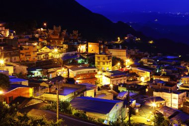 Jiu fen Köyü, gece, Tayvan