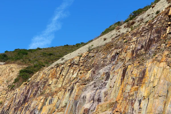 Hong Kong Geo Park, hexagonal column — стоковое фото