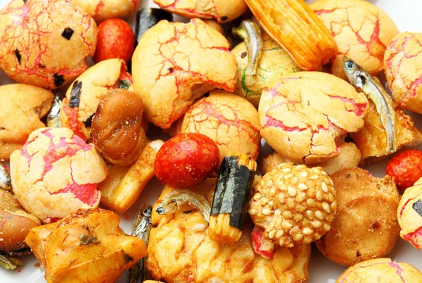 Japanese traditional snack,rice cracker — Stock Photo, Image
