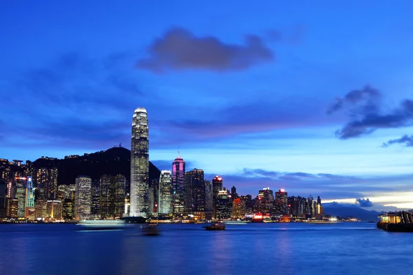 Hong kong vista nocturna —  Fotos de Stock