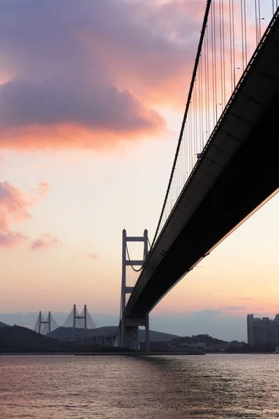 Tsing ma brug — Stockfoto