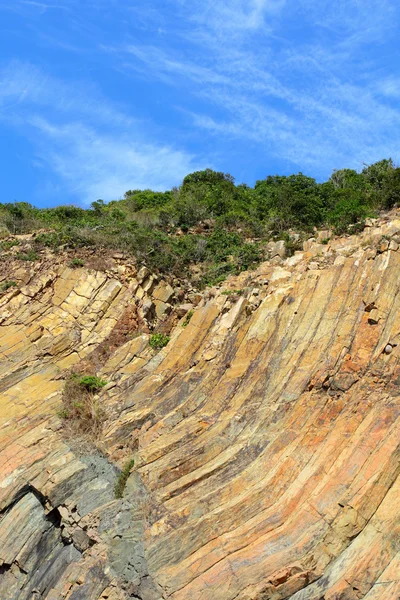 Hong Kong Geo Park, coloană hexagonală — Fotografie, imagine de stoc