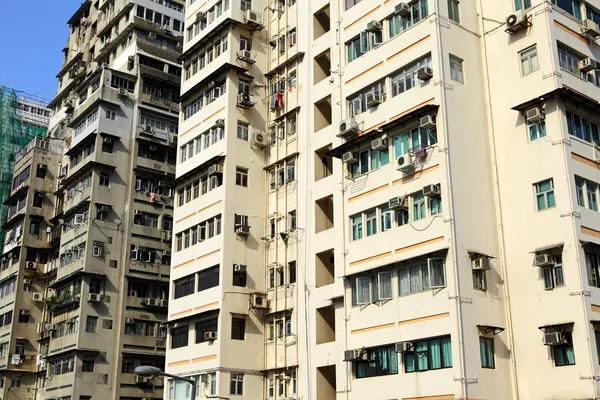 Hong Kong crowded building — Stock Photo, Image