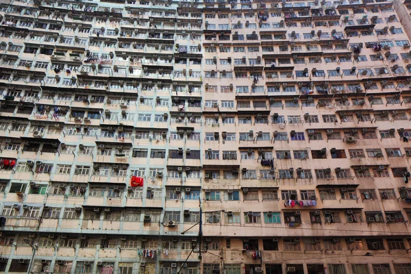 Apartamentos antiguos en Hong Kong — Foto de Stock