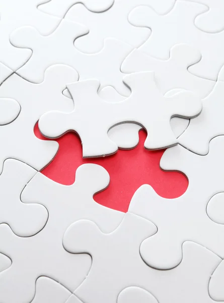 Puzzle with missing part — Stock Photo, Image
