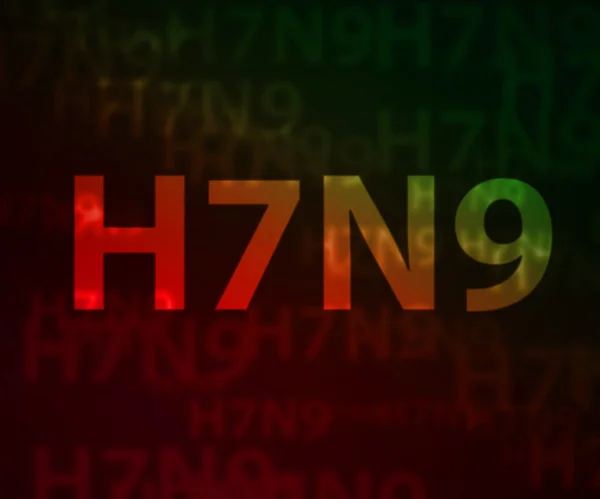 H7N9 avian flu bokeh background — Stock Photo, Image