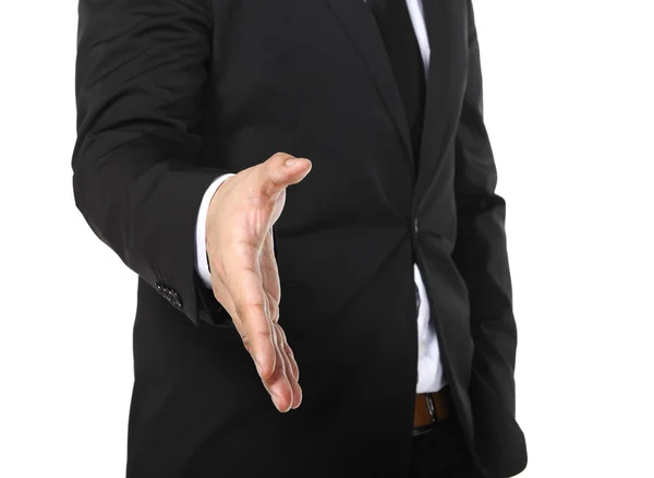 Business man hand skaka — Stockfoto