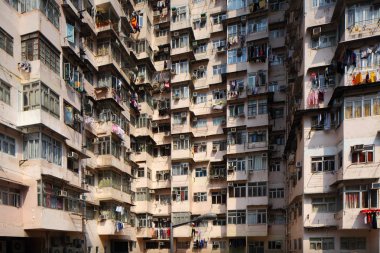 Hong Kong 'da eski bir daire.