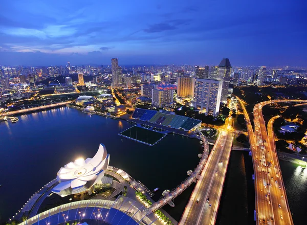 Singapore at evening — Stock Photo, Image