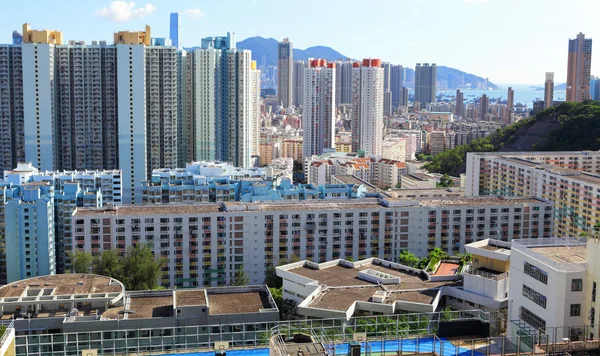 Appartementenblok in hong kong — Stockfoto