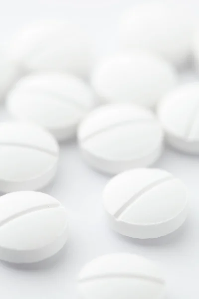 White drug pills — Stock Photo, Image