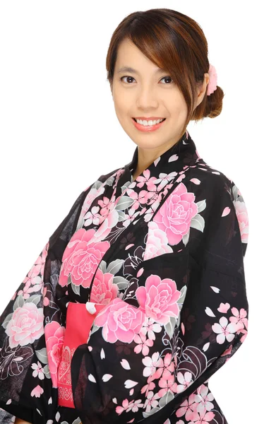 Японская кимоно-женщина — стоковое фото