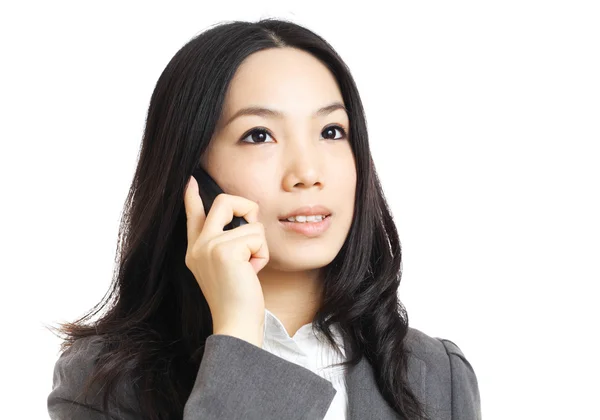 Asiatische Geschäftsfrau am Telefon — Stockfoto