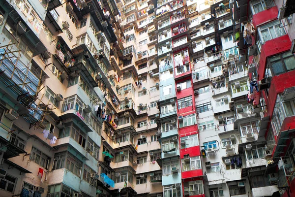Gamla bostads-byggnad i hong kong — Stockfoto