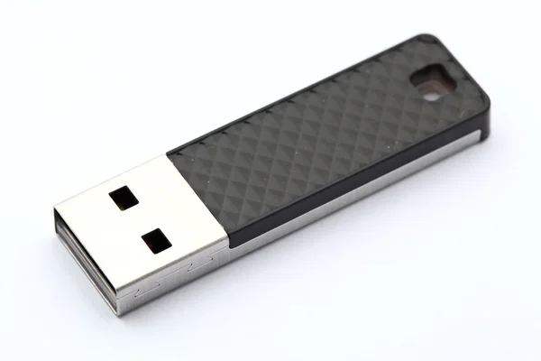 Flash memory stick on white background — Stock Photo, Image