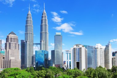 Kuala Lumpur skyline clipart