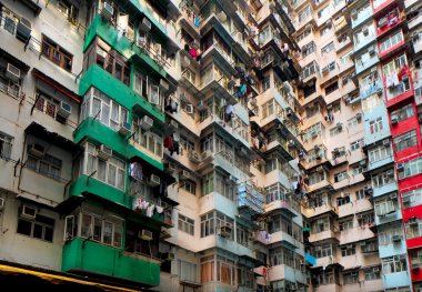 Hong Kong 'da eski bir daire.