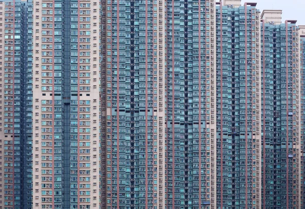 Hong kong bytové budovy — Stock fotografie