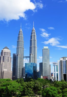 Kuala Lumpur city in daytime clipart