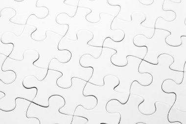 Tamamlanan beyaz bulmacanın bir parçası