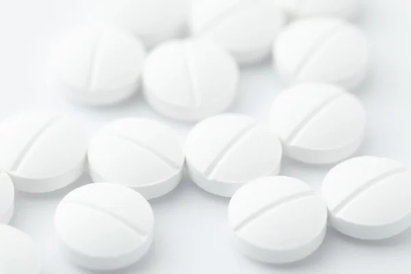 Heap of white medicine — Stock Photo, Image