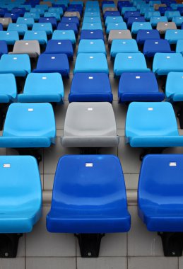 Spor arena koltuk mavi renkli