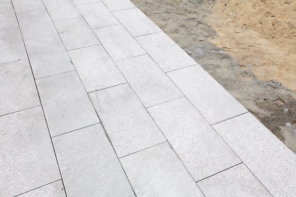 Unfinished outdoor paving stone — Stock Photo, Image