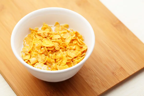 Corn flake in bowl — Stock Photo, Image