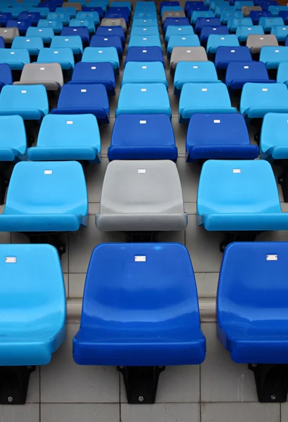 Esporte arena assento na cor azul — Fotografia de Stock