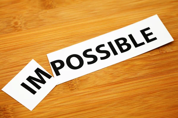 Imposible o posible — Foto de Stock