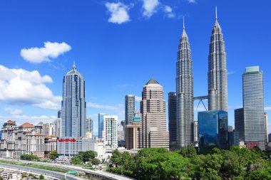 Kuala Lumpur skyline clipart