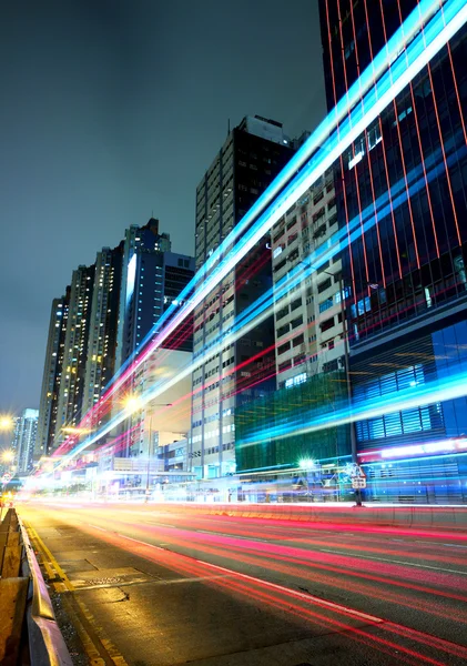 Traffic trail at night — Stock Photo, Image