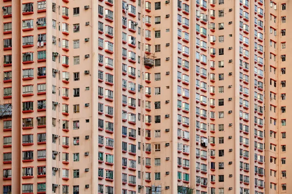 Fachada de construção em Hong Kong — Fotografia de Stock
