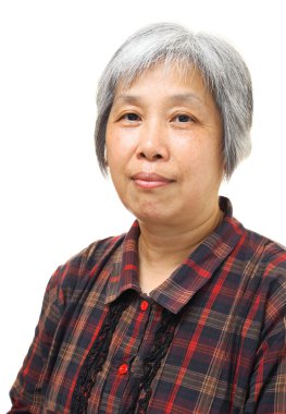 Asyalı yaşlı kadın