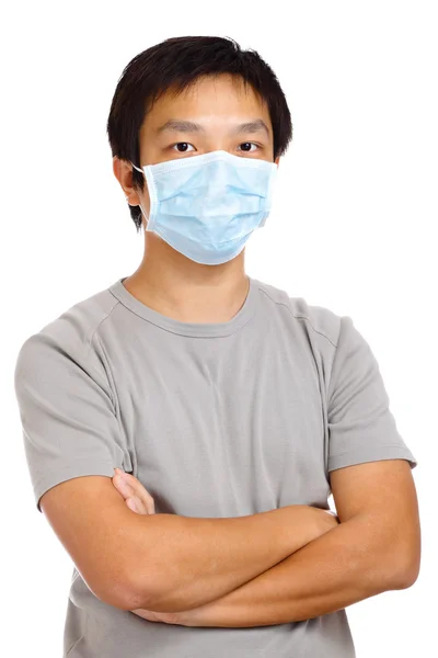 Man draagt masker — Stockfoto